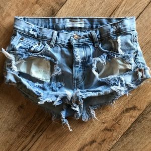 One teaspoon bandit denim shorts